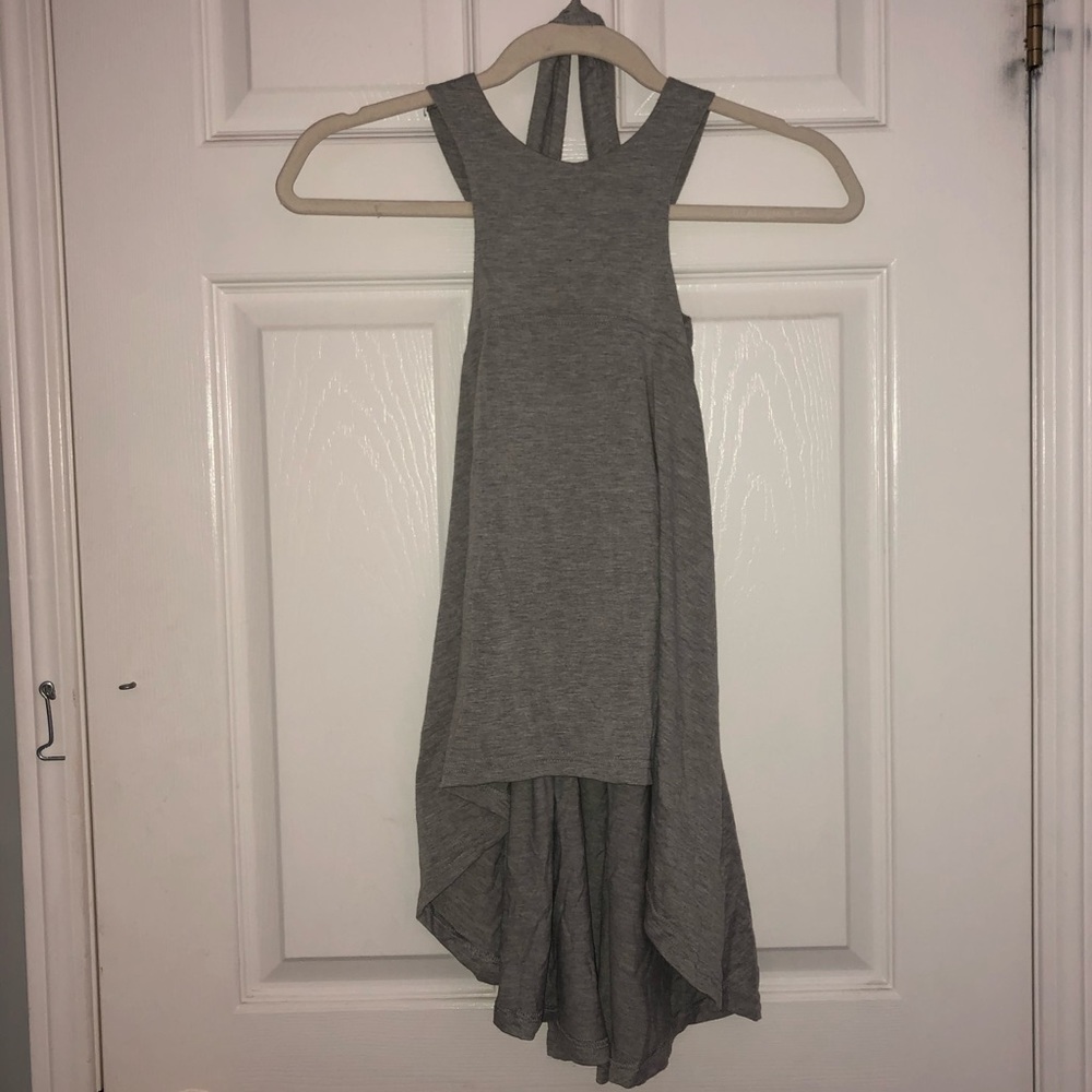 Cross-back halter tank top